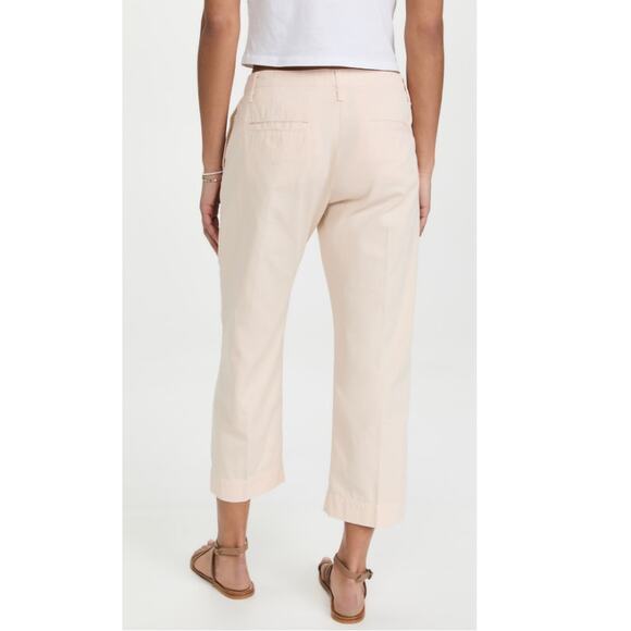 New FRAME Washed Nude Pink Cotton Le Tomboy Trousers Size 24 - Picture 2 of 8